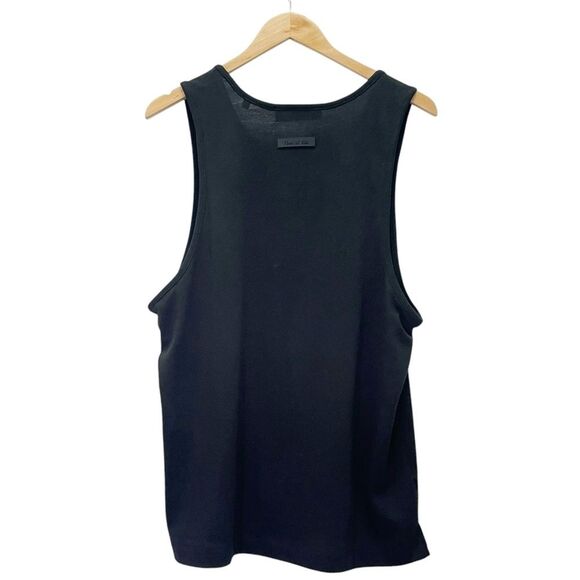 Fear of God Essentials Tank Jet Black Knit Top Muscle Tee Women’s Size XL NWT - Picture 5 of 13